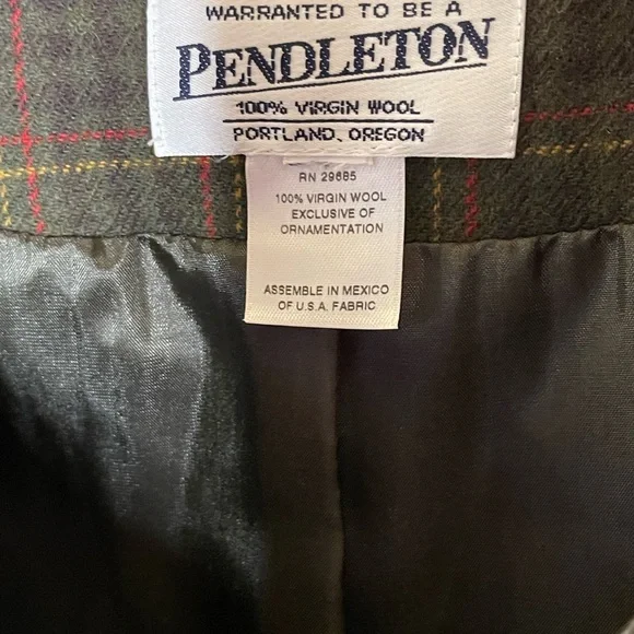 Pendleton Plaid 100% Wool Skirt and Jacket Suit - Picture 5 of 7